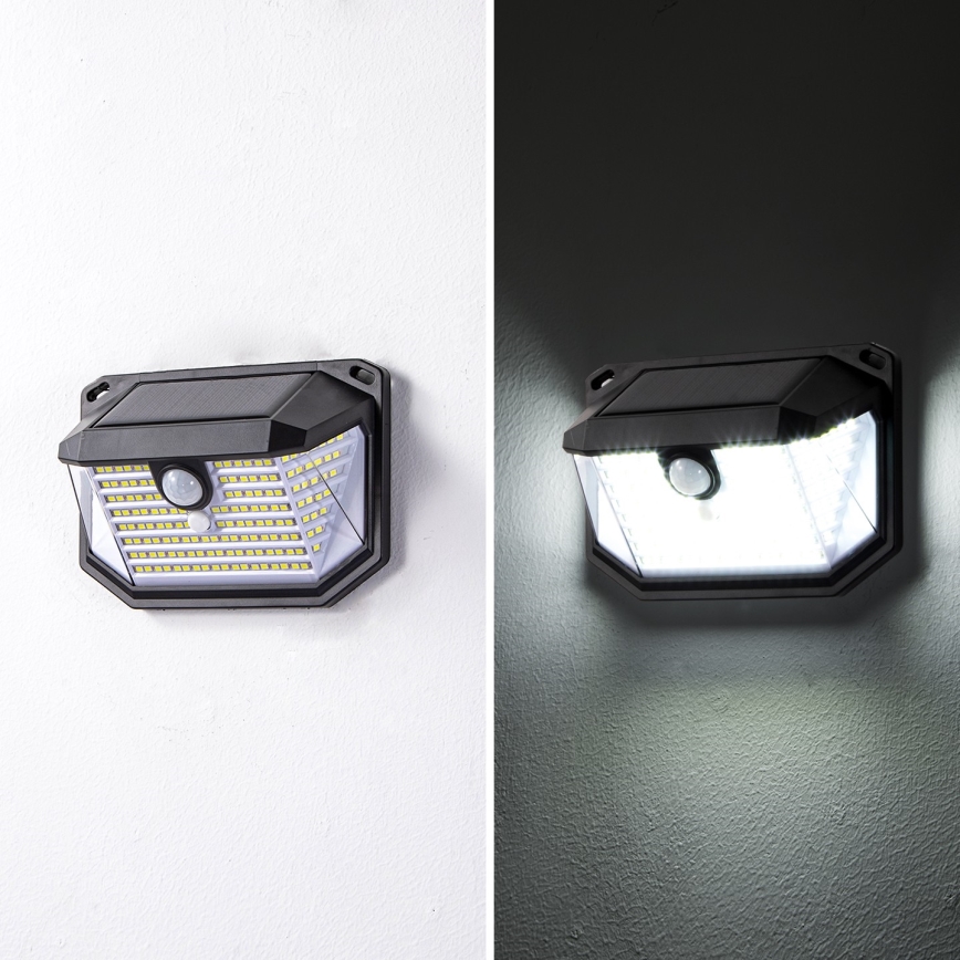 Brilagi - LED Solarna zidna svjetiljka sa senzorom WALLIE LED/4W/5,5V 1200mAh 6500K IP65
