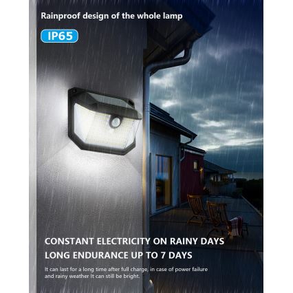 Brilagi - LED Solarna zidna svjetiljka sa senzorom WALLIE LED/4W/5,5V 1200mAh 6500K IP65