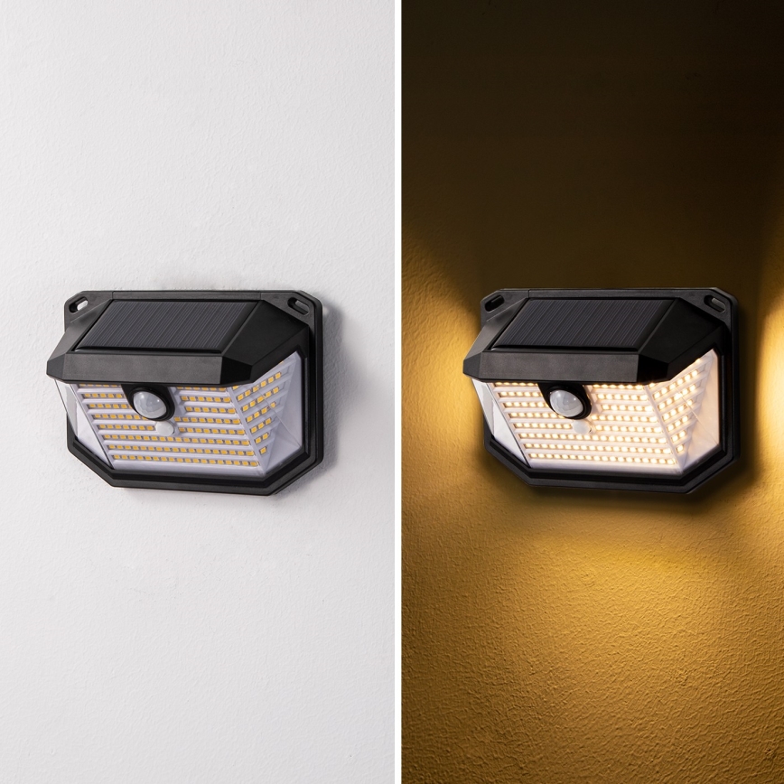 Brilagi - LED Solarna zidna svjetiljka sa senzorom WALLIE LED/4W/5,5V 1200 mAh 3000K IP65