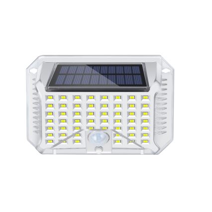 Brilagi - LED Solarna zidna svjetiljka sa senzorom WALLIE LED/4W/5,5V 1200 mAh 6500K IP64 srebrna
