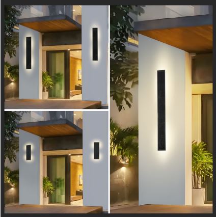 Brilagi - LED solarna zidna svjetiljka SUN s mogućnošću prigušivanja LED/2,5W/230V 30 cm 2000 mAh IP44