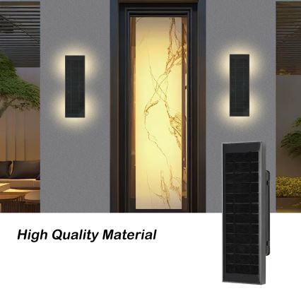 Brilagi - LED prigušivo solarno zidno svjetlo SUN LED/2,5W/3,7V 30 cm 2000 mAh IP44