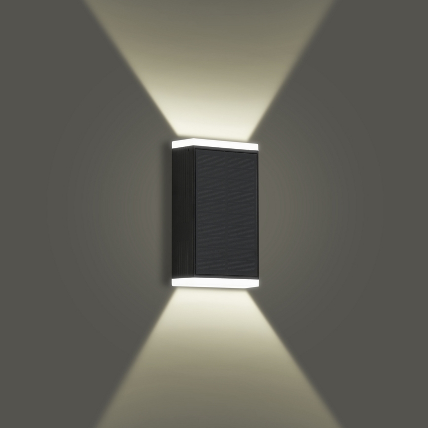Brilagi - LED Solarna zidna svjetiljka SUNCE GUARD LED/2W/3,7V 2000 mAh IP45