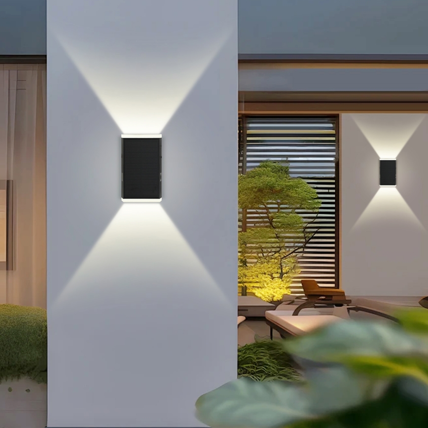 Brilagi - LED Solarna zidna svjetiljka SUNCE GUARD LED/2W/3,7V 2000 mAh IP45