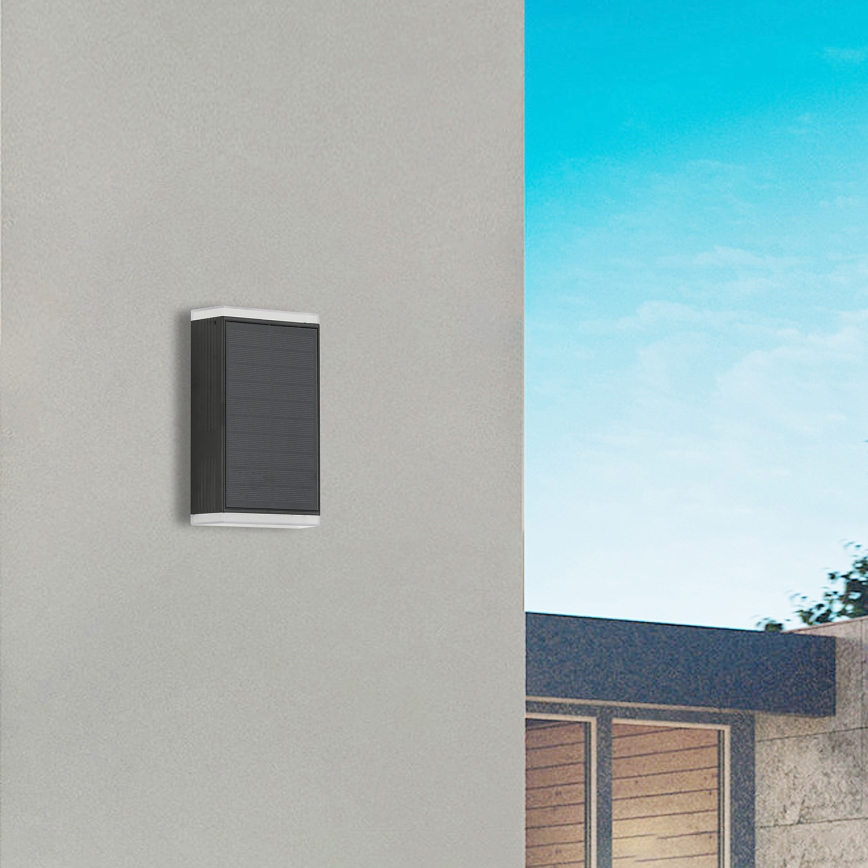 Brilagi - LED Solarna zidna svjetiljka SUNCE GUARD LED/2W/3,7V 2000 mAh IP45