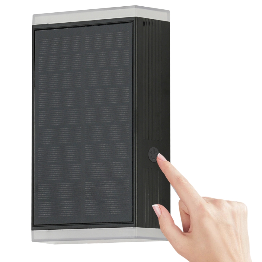 Brilagi - LED Solarna zidna svjetiljka SUNCE GUARD LED/2W/3,7V 2000 mAh IP45