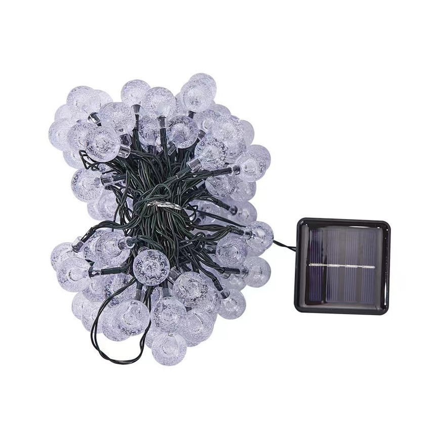 Brilagi - LED Solarni dekorativni lanac BUBBLE 200xLED/8 funkcija 20m IP65 topla bijela