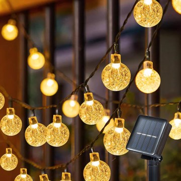 Brilagi - LED solarni dekorativni niz BUBBLE 300xLED/8 funkcija 30m IP65 topla bijela 500 mAh