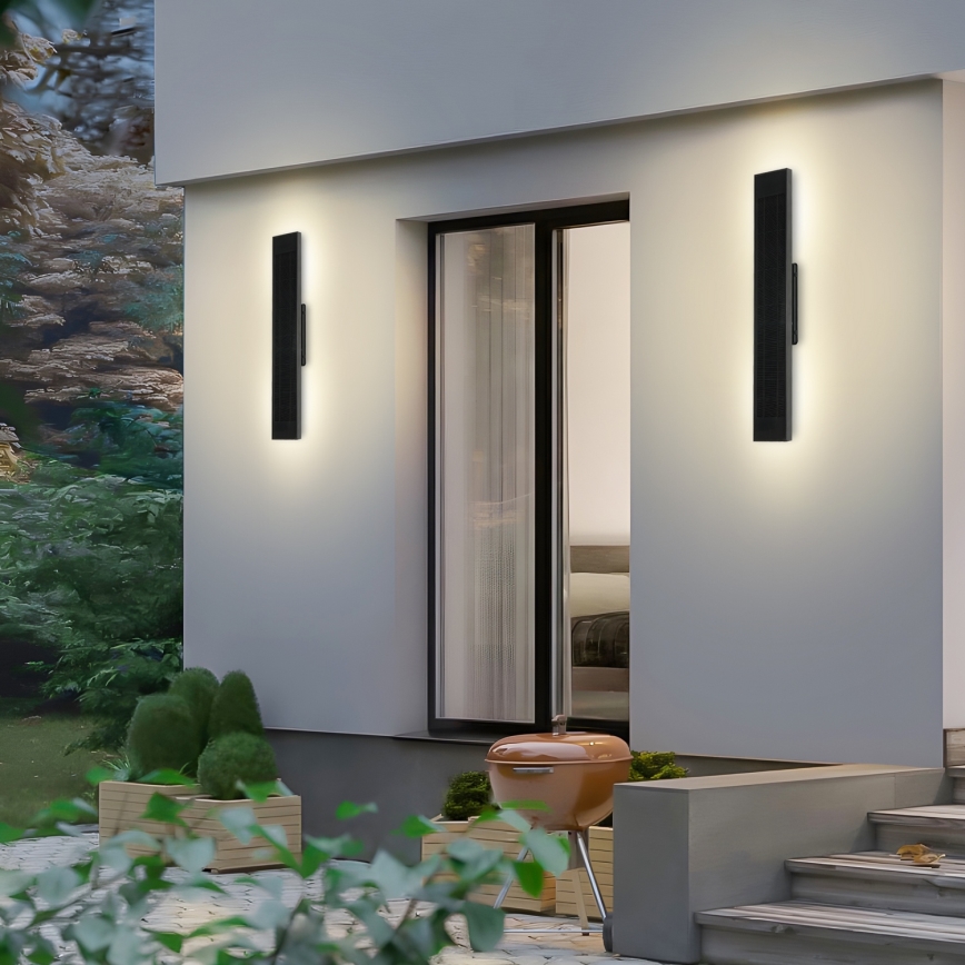 Brilagi - LED solarna zidna svjetiljka s prigušivanjem SUN LED/4W/3,7V 60 cm 4000 mAh IP44