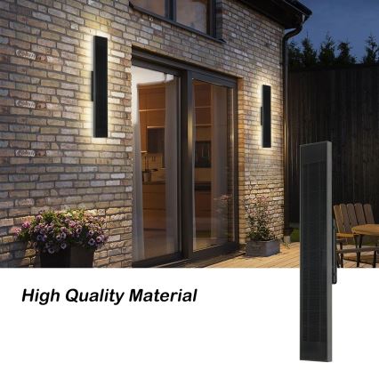 Brilagi - LED solarna zidna svjetiljka s prigušivanjem SUN LED/4W/3,7V 60 cm 4000 mAh IP44