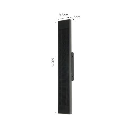 Brilagi - LED solarna zidna svjetiljka s prigušivanjem SUN LED/4W/3,7V 60 cm 4000 mAh IP44
