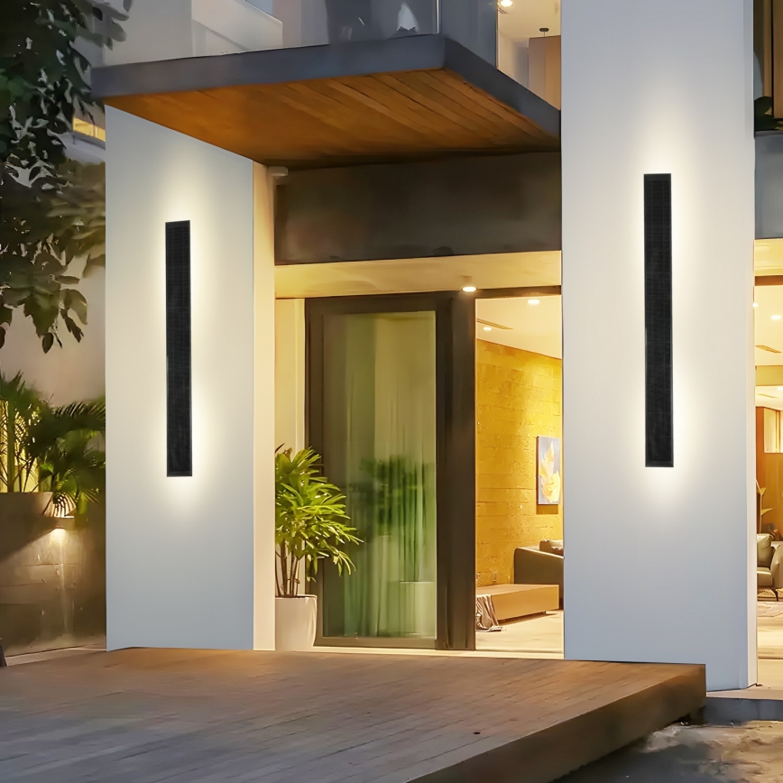 Brilagi - LED prigušiva solarna zidna svjetiljka SUN, 5,5W/230V, 100 cm, 6000 mAh, IP44
