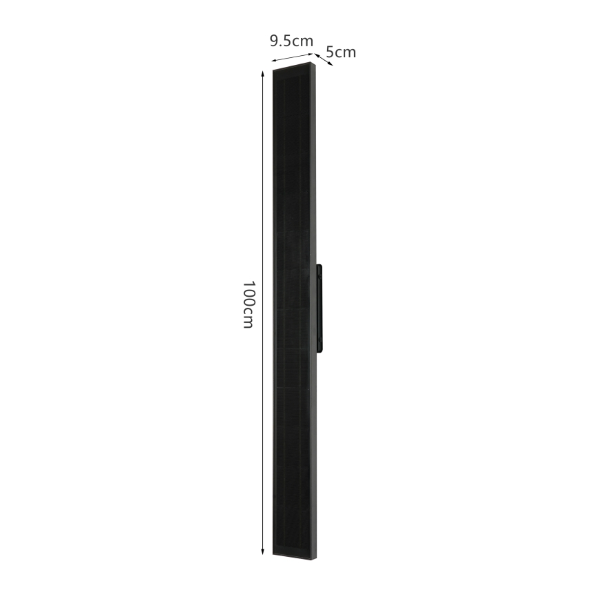 Brilagi - LED prigušiva solarna zidna svjetiljka SUN, 5,5W/230V, 100 cm, 6000 mAh, IP44