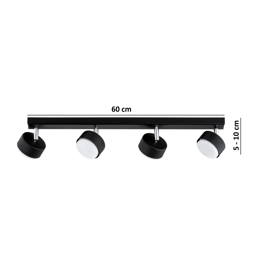 Brilagi - LED spot MONO 4xGX53/30W/230V crni