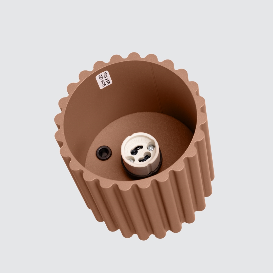 Brilagi - LED spot SFERA 1xGU10/10W/230V Ø 10 cm smeđa