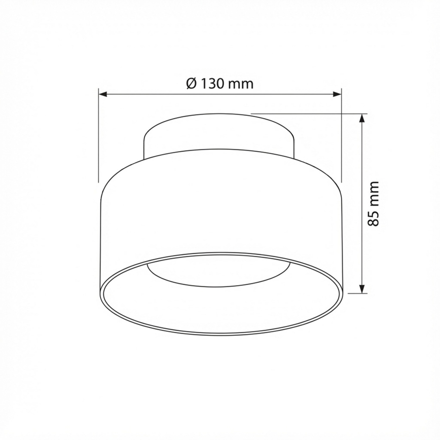 Brilagi - LED Spot svjetiljka AURA LUX 1xGX53/30W/230V Ø 13 cm crna/zadimljena