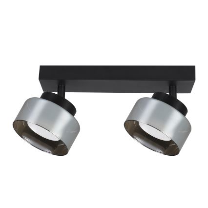 Brilagi - LED spot svjetiljka AURA LUX 2xGX53/30W/230V, crna/zadimljeno staklo