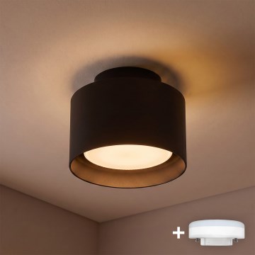 BRILAGI - LED spot svjetiljka BACKLIT 1xGX53/15W/230V + LED/3W Ø 10 cm crna