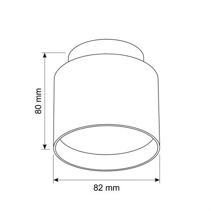 BRILAGI - LED točkasta svjetiljka BACKLIT 1xGX53/15W/230V + LED/3W Ø 8 cm dekor hrasta