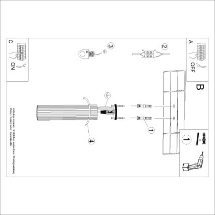 Brilagi - LED spot svjetiljka CRESTO 1xGU10/10W/230V 30 cm kremasta