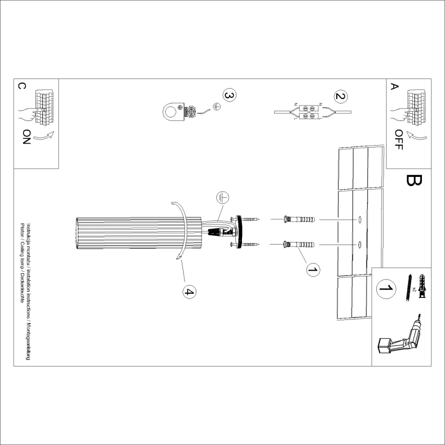Brilagi - LED spot svjetiljka CRESTO 1xGU10/10W/230V 30 cm kremasta