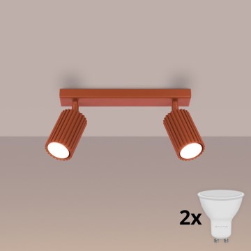 Brilagi - LED spot svjetiljka CRESTO 2xGU10/10W/230V crvena