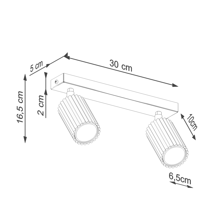 Brilagi - LED spot svjetiljka CRESTO 2xGU10/10W/230V smeđa
