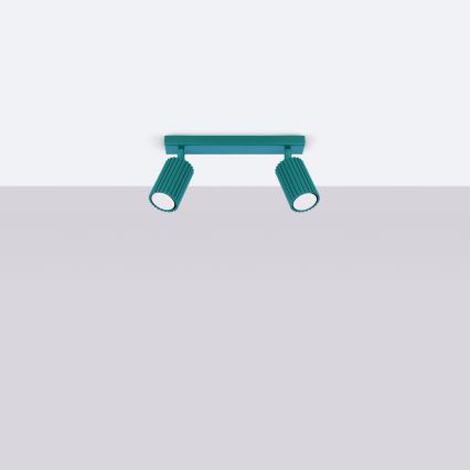 Brilagi - LED spot svjetiljka CRESTO 2xGU10/10W/230V tirkizna