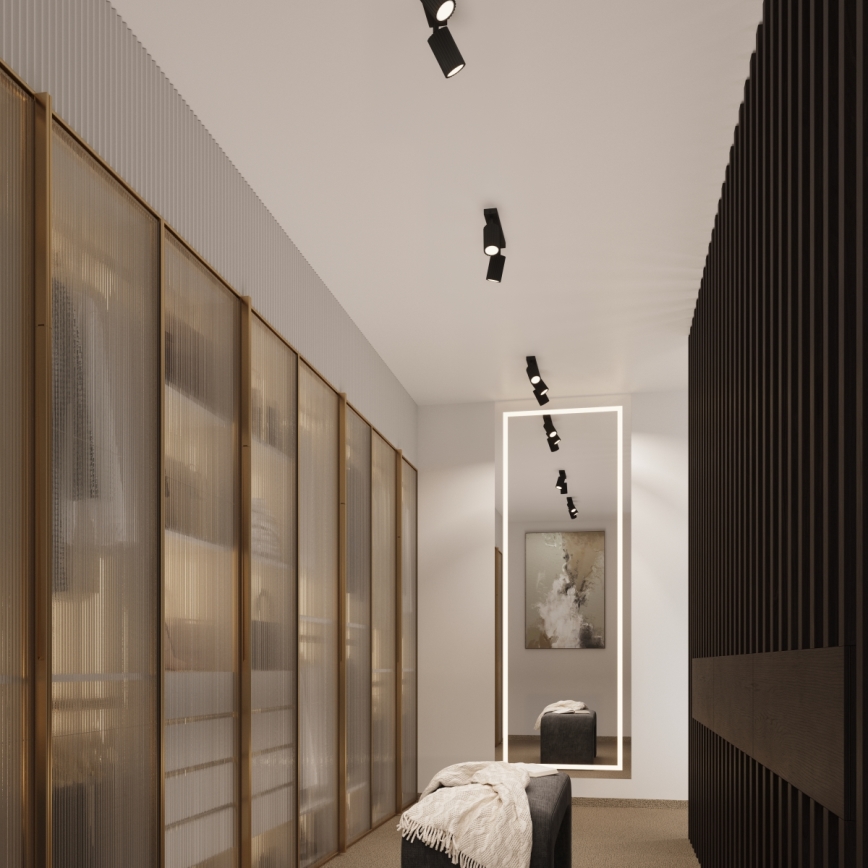 Brilagi - LED spot svjetiljka CRESTO 3x GU10/10W/230V crna