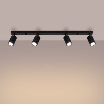 Brilagi - LED spot svjetiljka CRESTO 4xGU10/10W/230V crna