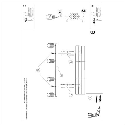Brilagi - LED spot svjetiljka CRESTO 4xGU10/10W/230V smeđa