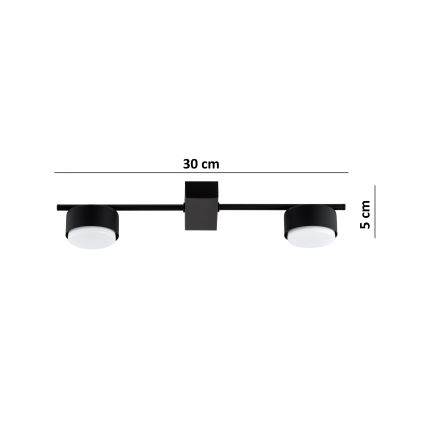 Brilagi - LED spot svjetiljka MONO 2xGX53/30W/230V crna