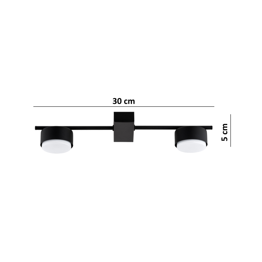 Brilagi - LED spot svjetiljka MONO 2xGX53/30W/230V crna