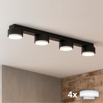 Brilagi - LED spot svjetiljka MONO 4xGX53/13W/230V crna