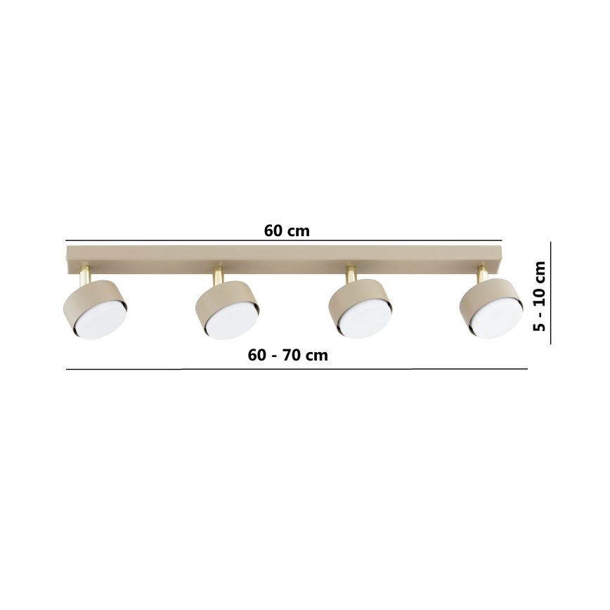 Brilagi - LED spot svjetiljka MONO 4xGX53/30W/230V bež