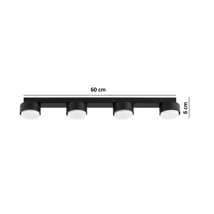 Brilagi - LED spot svjetiljka MONO 4xGX53/30W/230V crna