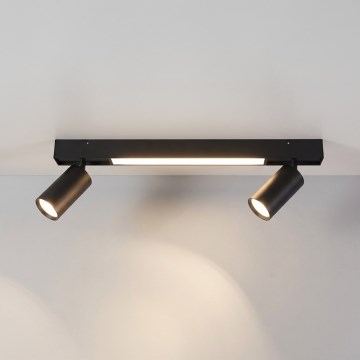 Brilagi - LED spot svjetiljka SELE 2xGU10/30W/230V + LED/15W crna