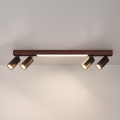 BRILAGI - LED spot svjetiljka SELE 4xGU10/30W/230V + LED/20W crna/dekor hrasta