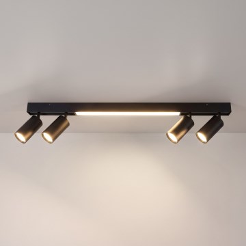 Brilagi - LED spot svjetiljka SELE 4xGU10/30W/230V + LED/20W crna