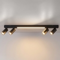 Brilagi - LED spot svjetiljka SELE 4xGU10/30W/230V + LED/25W crna