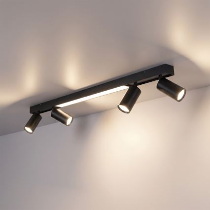 Brilagi - LED spot svjetiljka SELE 4xGU10/30W/230V + LED/25W crna