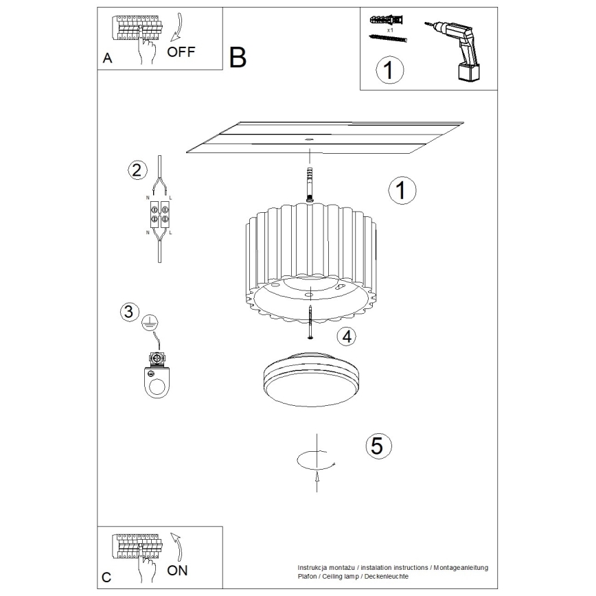 Brilagi - LED spot svjetiljka SFERA 1xGX53/30W/230V Ø 10 cm bijela
