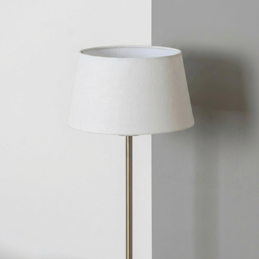 Brilagi - LED stajaća lampa CERIA 1xE27/40W/230V Ø 30 cm bijela/matirani krom