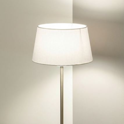 Brilagi - LED stajaća lampa CERIA 1xE27/40W/230V Ø 30 cm bijela/matirani krom