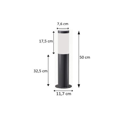 BRILAGI - LED vanjska svjetiljka ELIA s mogućnošću prigušivanja 1xE27/6W/230V 2700-6500K IP44 Wi-Fi 50 cm antracit