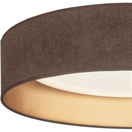 Brilagi - LED prigušivo stropno svjetlo VELVET SMARTIX STARS LED/36W/230V 3000-6000K promjer 55 cm smeđa/zlatna Wi-Fi Tuya Beacon + daljinski upravljač