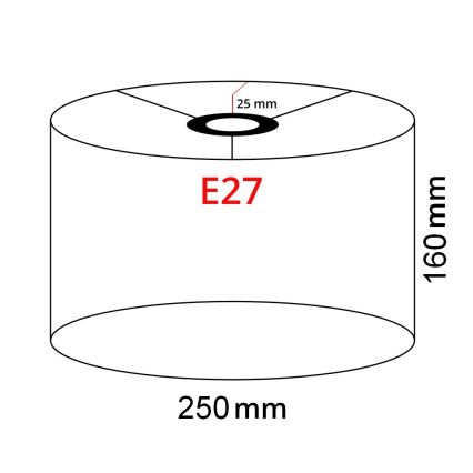 Brilagi - LED stojeća lampa CERIA 1xE27/40W/230V pr. 25 cm bambus/crna