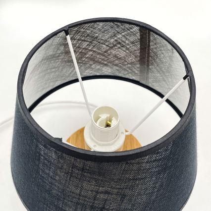 Brilagi - LED Stolna lampa ANTHONY 1xE14/40W/230V hrast/crna