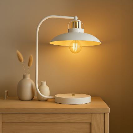 Brilagi - LED Stolna lampa FLAMENGO 1xE27/60W/230V bijela