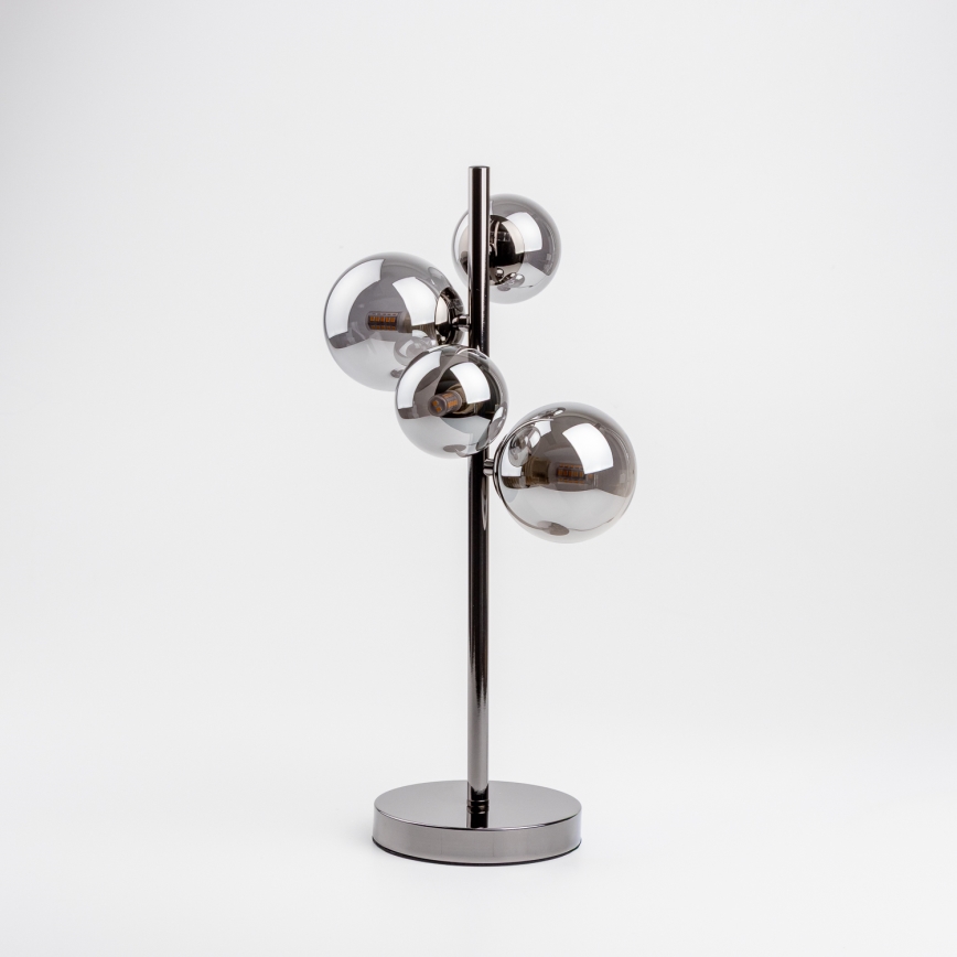 Brilagi - LED Stolna lampa MILLA 4xG9/3W/230V crni krom/dimljena